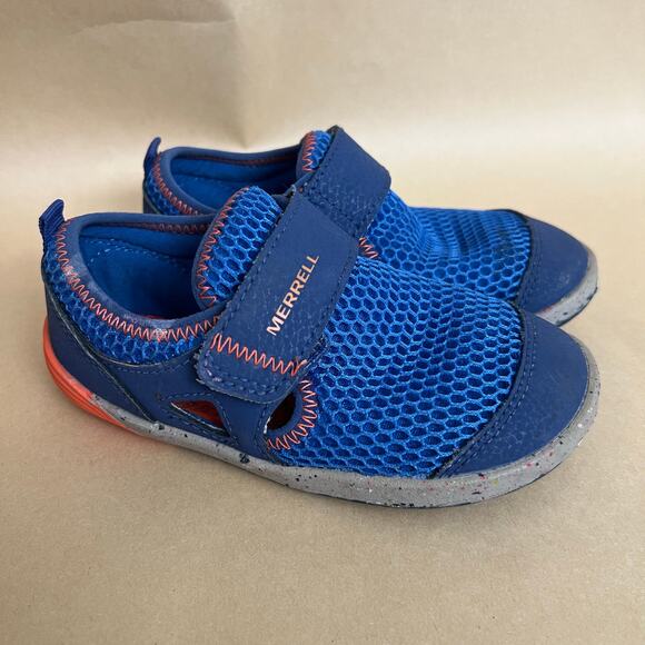 Merrell Boys Water Shoes Blue Mesh Size 9M Quick-Dry Lightweight Sneakers - Picture 2 of 11